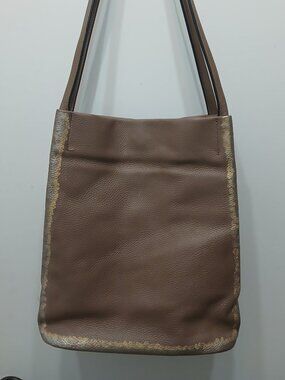 Kattee Perfectly Taupe Leather Shoulder Bag